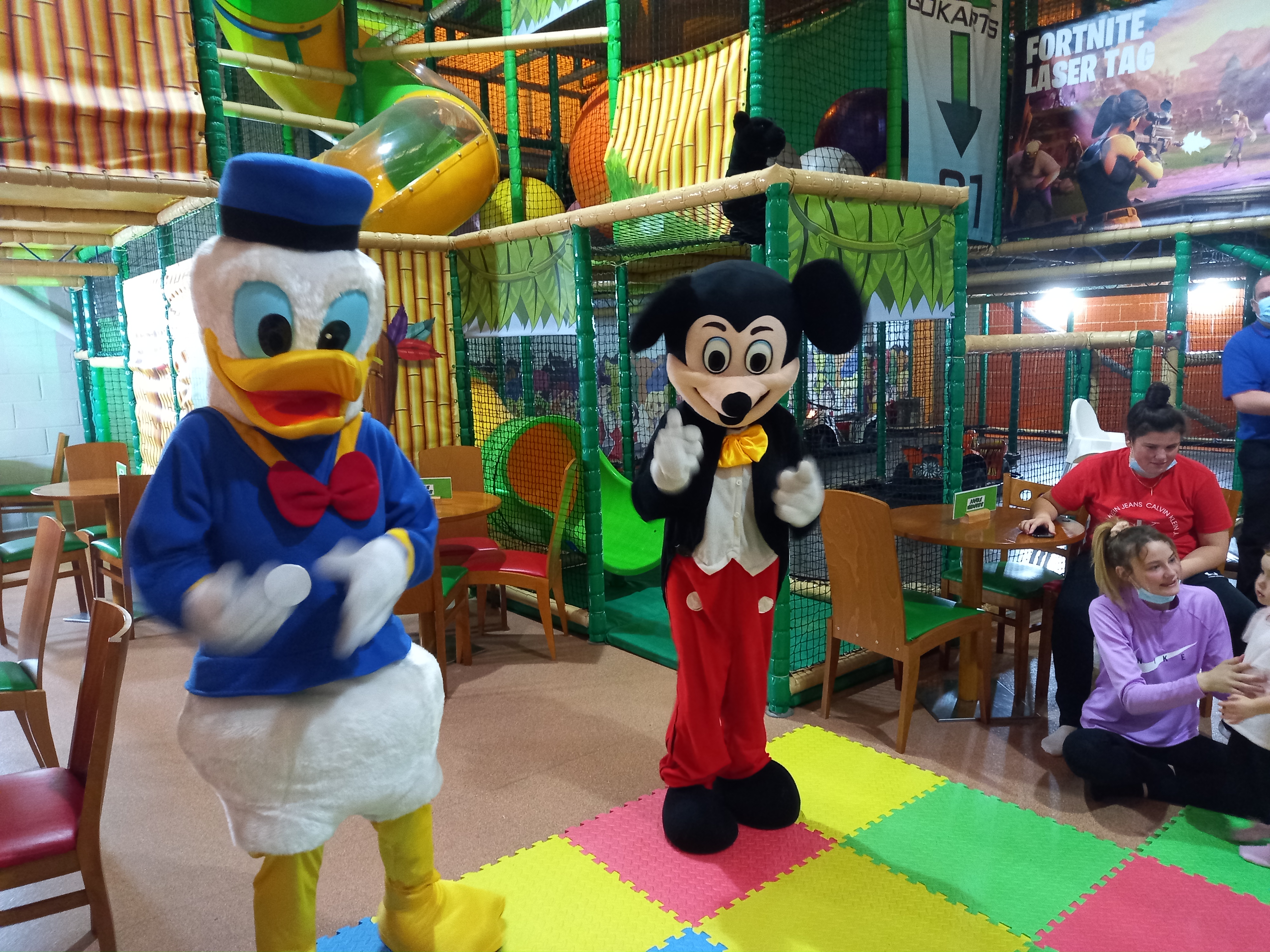 Bluey character mascot at Jungle Madness